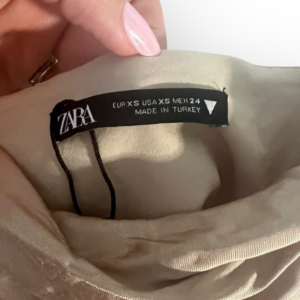 Zara Tan‎ Camisole Crop Top - Picture 3 of 3